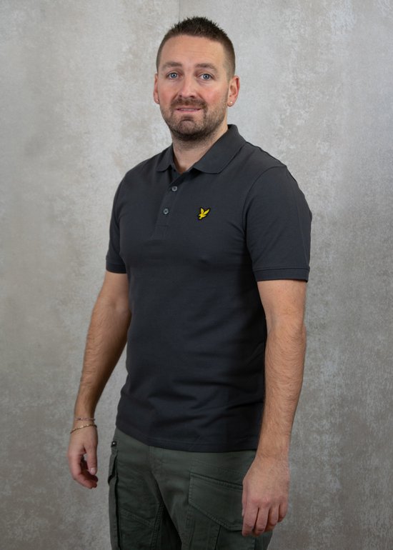 Lyle & Scott Polos & T-shirts Homme Polo uni - Grijs - Taille XS