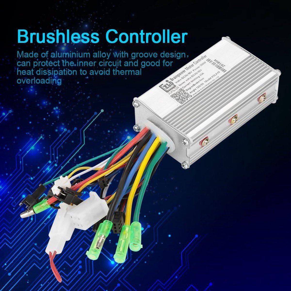 Allecto Plus - Universele Motorcontroller voor Elektrische Scooters en E-bikes met 36V/48V 350W Borstelloze Motor - Snelheidsregeling