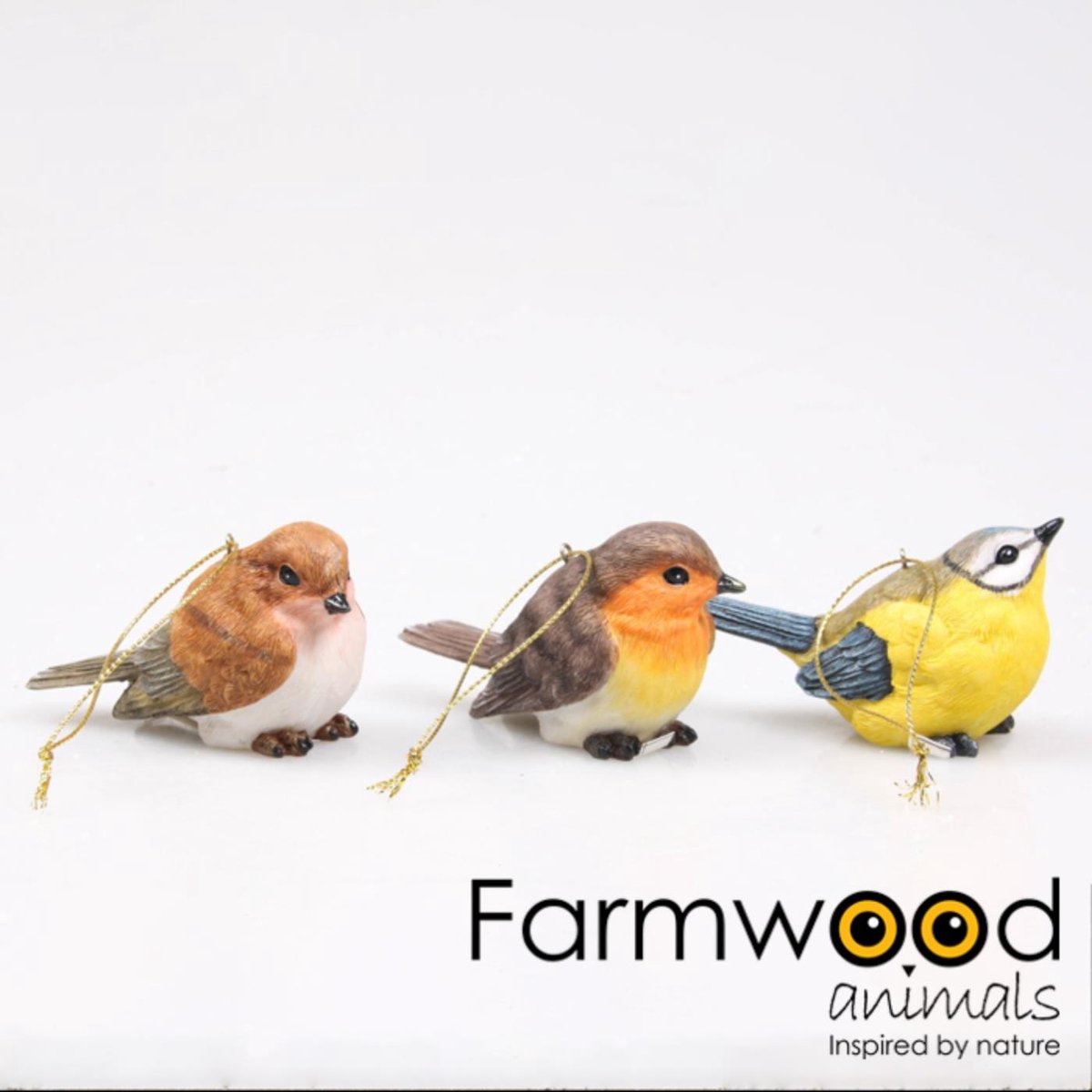 Farmwood Vogel met hanger 8x3,5x5cm