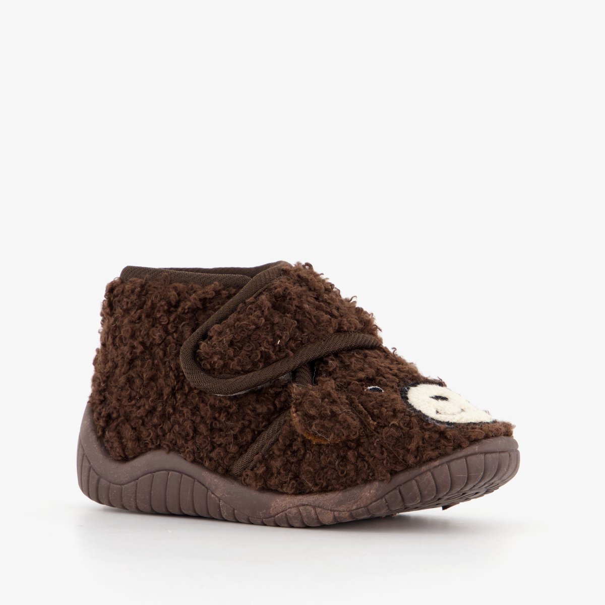 Thu!s kinder teddy pantoffels met beer bruin - Maat 29 - Sloffen