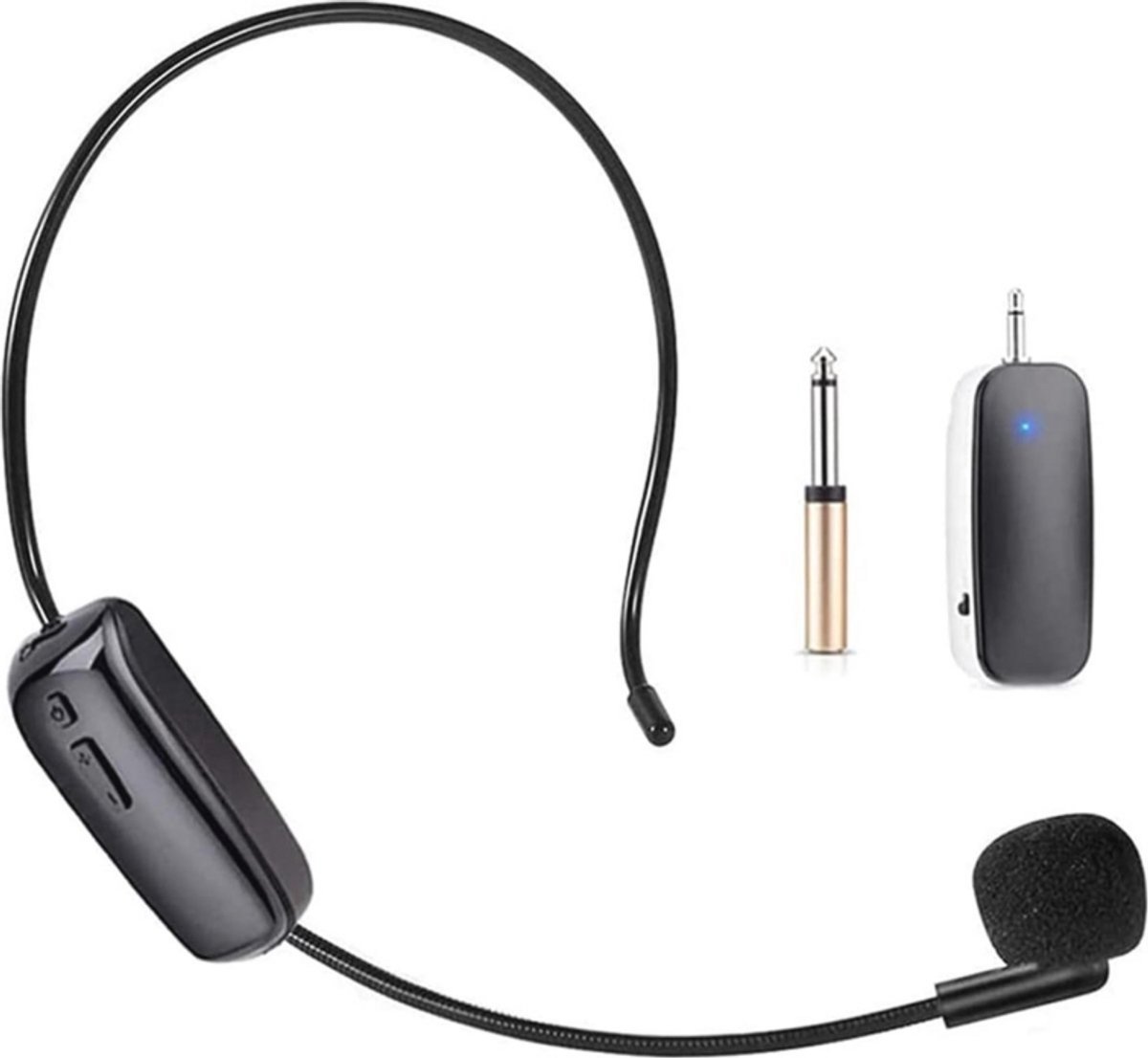 WNHB® Draadloze Microfoon Headset 2-in-1 - Geschikt voor Karaoke en PA Systeem - 50 m Bereik