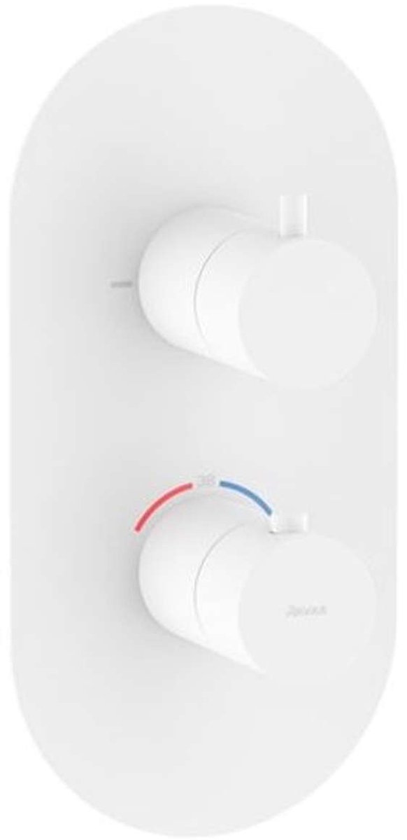 Ravak Espirit - Thermostatische inbouwkraan, voor 2 functies, mat wit X070249