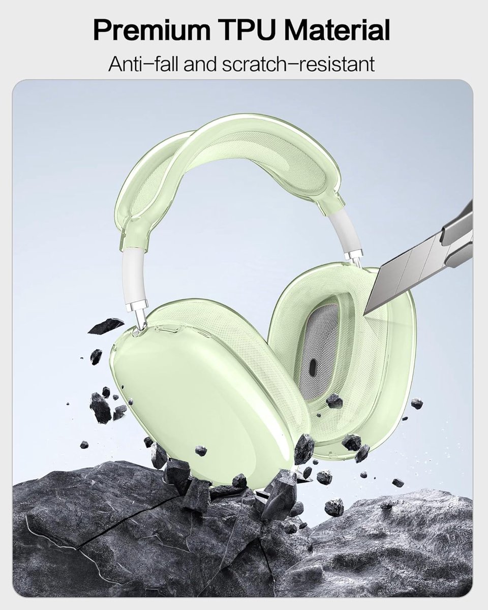 SCJLSDA voor AirPods Max-hoes, Bling glinsterende strass sterren, helder, sprankelend, zacht hoesje voor vrouwen, beschermhoes voor Airpod Max oorhoezen schattig