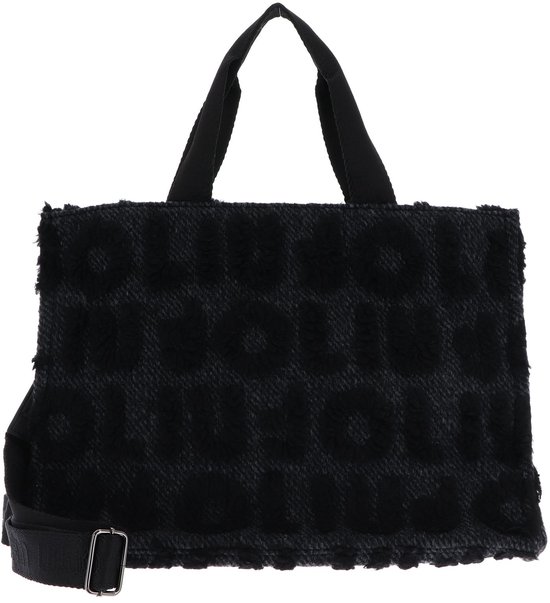 LIU JO sac shopper sac à épaule Tote Bag Nero gris foncé