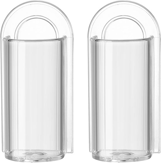 ALOCEO Tandenborstelhouder, elektrische tandenborstel met 2 haken, roestvrij staal, badkamer, elektrische tandenborstelhouder, muur, zilver
