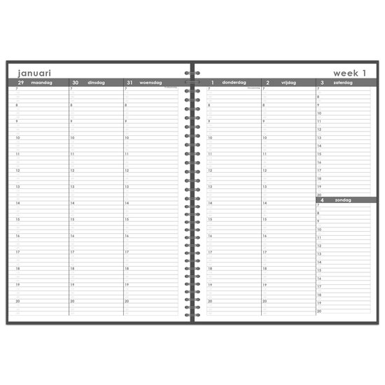 Huurdies® Urenplanner 2026 - A4 - Forex omslag