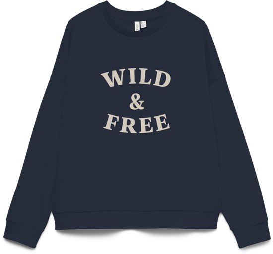 Pull Vero Moda Vmgenesis L/s Sweatshirt Jrs BTQ Fr 10335686 Blazer bleu marine/bouleau Wild Femme Taille - L