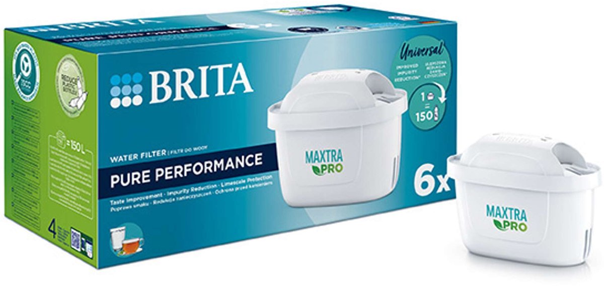 Brita Accessoires - Maxtra Pro Pure Performance Waterfilters, 6 stuks 1051761