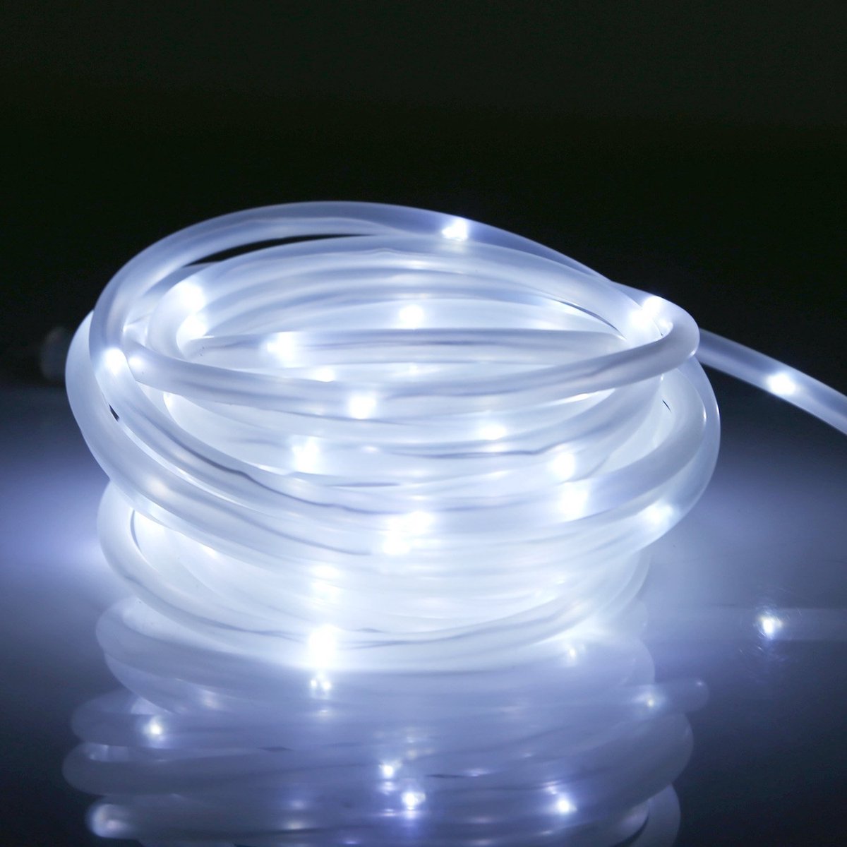 Ibenzoa® en Weerbestendig Led-lichtsnoer voor Buiten, 12 Meter met Zonne-energie en 100 Leds