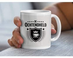 De Ochtendheld Mok, Koffie Mok, Held Mok, Grappige Mok, Cadeau voor Ochtendpersoon, Koffieliefhebber Cadeau, Motiverende Mok