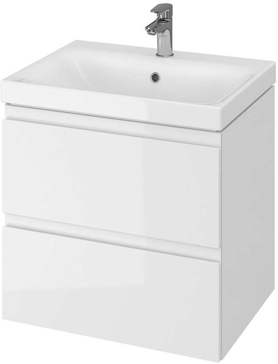Cersanit Moduo - Kast met wastafel, 57x60x45 cm, 2 laden, wit S801-223-DSM
