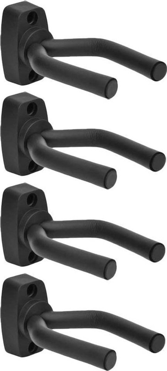 Gitaar muurhouder – gitaarstandaards – 4-pack – verstelbaar – 13,3 x 6,7 x 3,5 cm