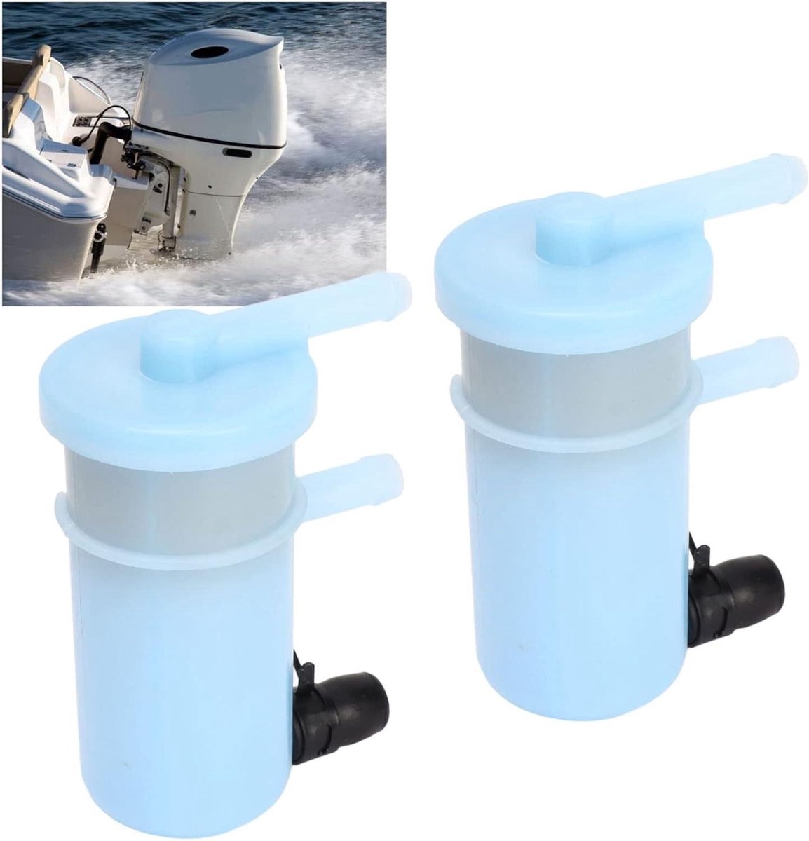 Marine Pro Brandstoffilter Set van 2 - Buitenboordmotor Accessoires voor Suzuki 4-takt DF25 tot DF140a - Geschikt voor Motorfiets en Bootmotor - Kwalitatieve Brandstoffiltervangst - Optimaliseer de prestaties van uw motor