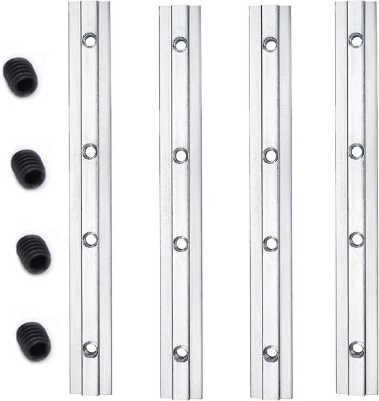 T-Track 30 Type T-Slot Verstekspoor Jig Armatuur Slot Connector Aluminium Houtbewerking Chute Rail 300-600 MM DIY Gereedschap T-Track (kleur: Rood, Maat: 300 mm