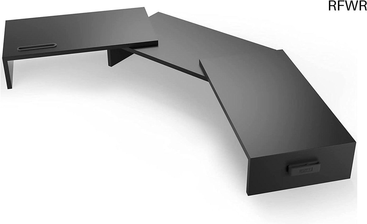 RFWR® Verstelbare Dubbele Monitorstandaard met Smartphonehouder en Bureau-organizer