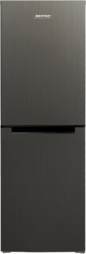 MPM-230-FF-55 Koel-vriescombinatie – 230 L – Total No Frost – Elektronische bediening – LED-verlichting – Energieklasse E – Donkergrijs