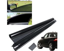 Privacy Screen Auto Raam Tint Film - 50 x 300 cm Verduisterende Raam Camping Zonwerende Folie - Met UV-bescherming - Warmte-isolerende Voert