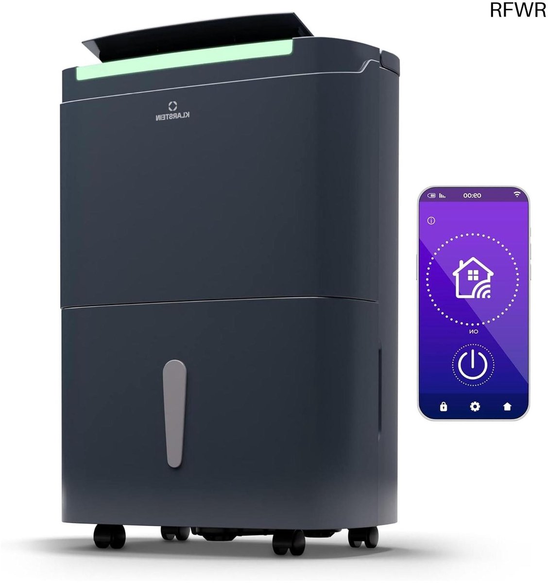 RFWR® Slimme Luchtontvochtiger voor Woning, Badkamer en Kelder tot 30 m2 – Efficiënte Vochtverwijderaar met WLAN App