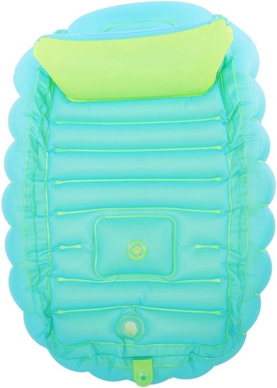 Dailygoods- Babybadkuip Opblaasbaar - Draagbaar - Antislip - Opvouwbaar - Geschikt voor 0-6 jaar - PVC Materiaal - Afmetingen 90 x 55 x 30 cm - Opblaasbad van Dailygoods — afbeelding 2