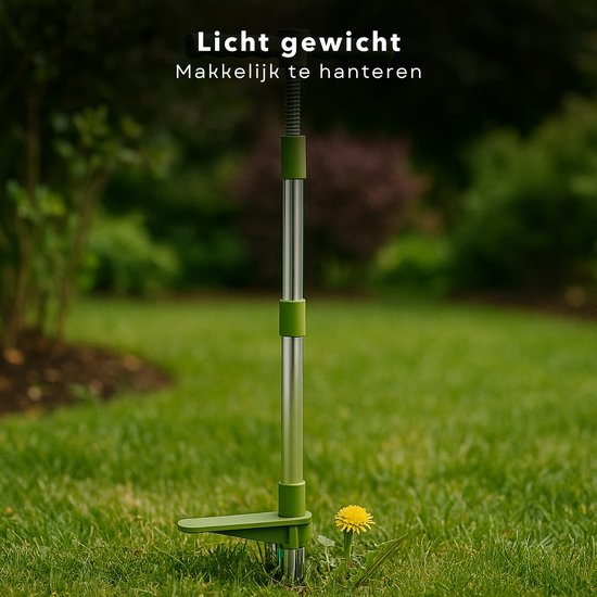 Cheqo® Onkruidtrekker - Onkruidsteker - Onkruidwieder - Onkruid Verwijderen - Milieuvriendelijke Onkruidverwijderaar - 100 cm van Cheqo — afbeelding 4