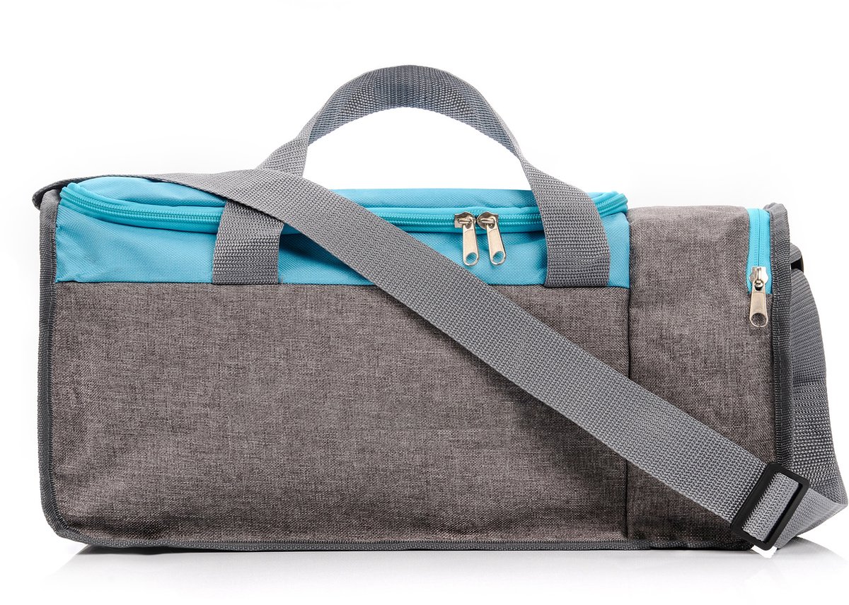 Meteor Nepr - Fitness tas - Sportuitrusting - Ideaal voor sport en training - Blauw / Grijs