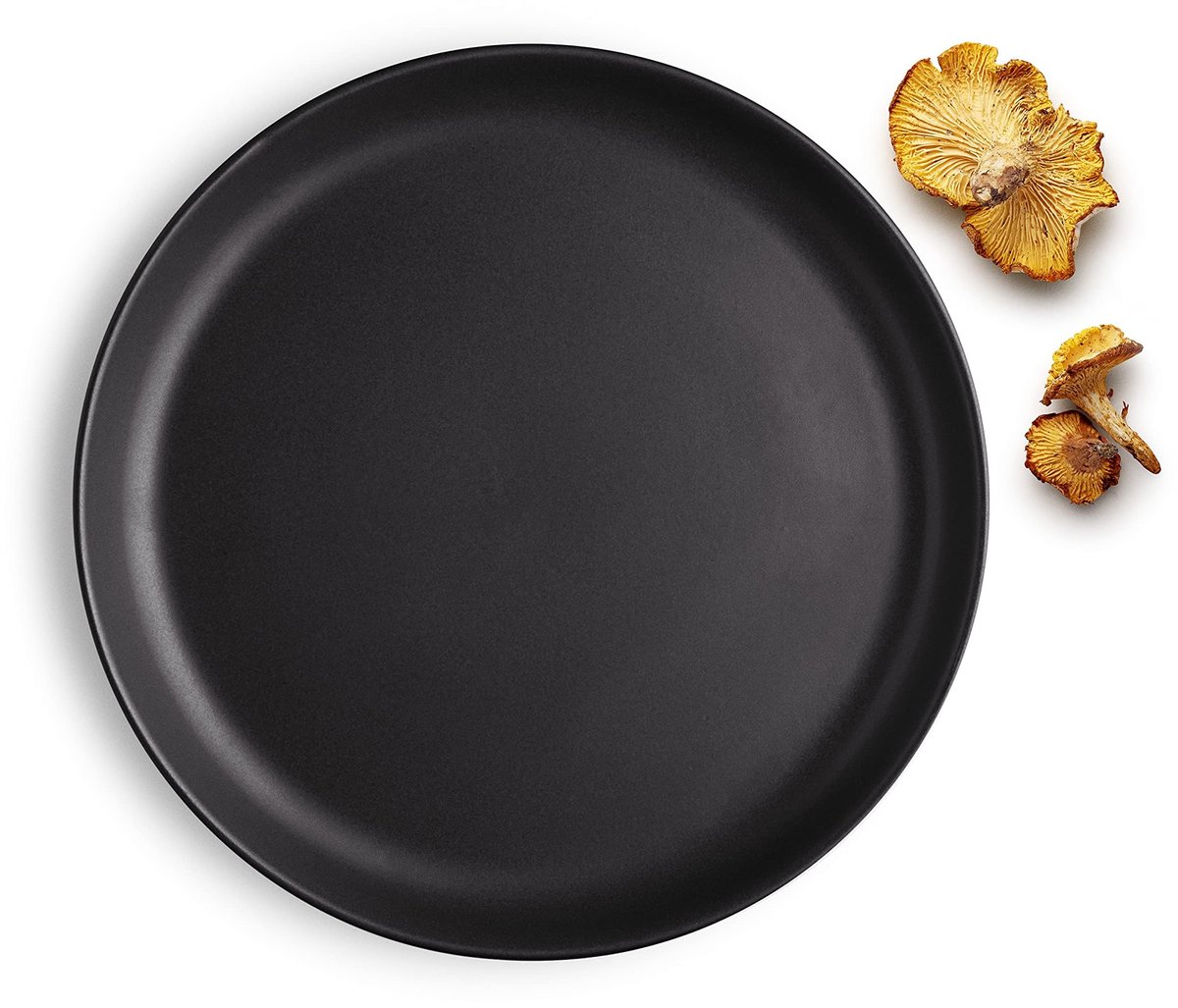 Eva Solo Bord Ø21cm Nordic Kitchen | Vaatwasserbestendig, vriezerbestendig, ovenbestendig en magnetronbestendig | Deens design, functionaliteit en kwaliteit | Geschikt voor dagelijks gebruik | Set van 4 | Zwart