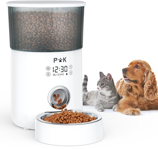 PUPPY KITTY Automatische voerbak wit -Touchscreenbediening - PUPPY - €42,99