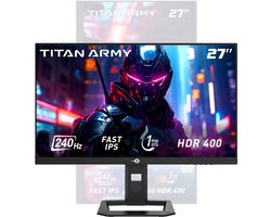 TITAN ARMY P2510G computer monitor 68,6 cm (27") 2560 x 1440 Pixels Quad HD LED Zwart