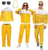 Inovra Plus - Survêtement rétro pour adultes - Années 80 et 90 - Costume de carnaval - outfit à Thema style jogging années 80 - Unisexe - Vêtement de fête pour hommes et femmes.