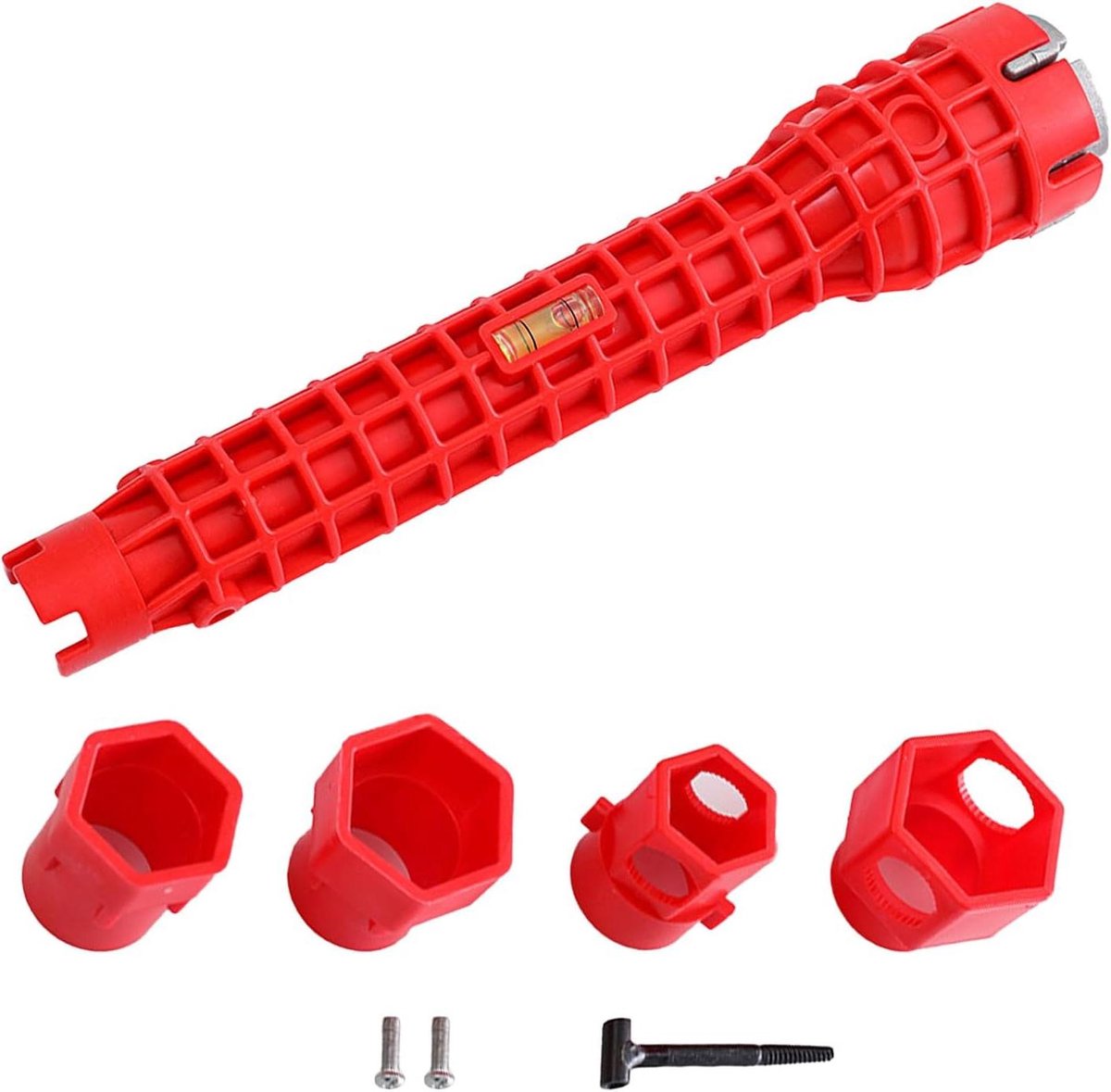 Allecto Plus - Installatiegereedschap voor sanitair en keuken - 14-in-1 kraansleutel buistang wastafel toilet pot badkamer.