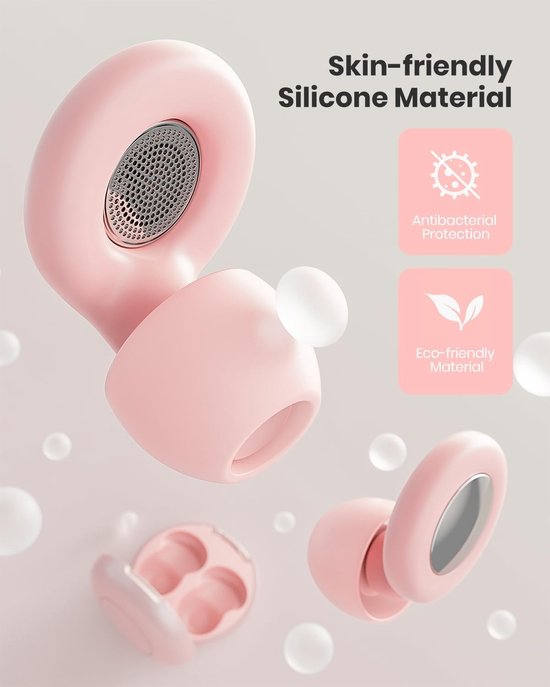 Slaapoordoppen - Oordoppen voor slaap en gehoorbescherming Roze - oordopjes voor slaap, diepe concentratie - Sleep Plugs - Slaapdoppen