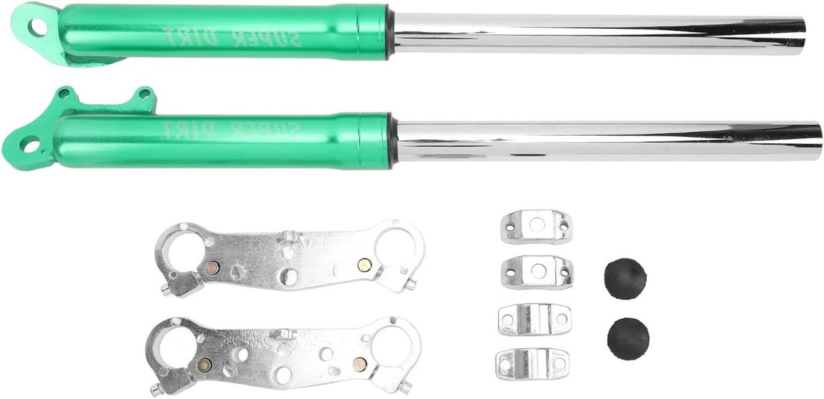 Allecto Plus - Fiets Voorvork Schokdemper Set - Stabiele prestaties - Metaallegering - Eenvoudige installatie - 510mm lengte - voor Mini Dirt Bike 47cc 49cc 2-Takt
