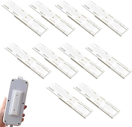 Aroidful 10mm LED lint Clip, 100pcs LED lint Clip voor bevestiging beugels 10mm brede waterdichte LED Strip Clips zonder schroeven