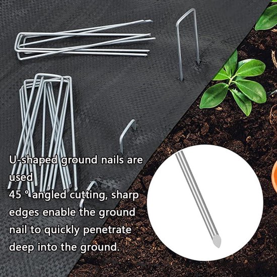 Sandiyago Grondankers Voor Rozenbogen – 6 Stuks, U-vorm, 30 X 2,9 X 2,1 Cm, Zwart, Gelegeerd Staal, Geschikt Voor Bogen, Waterleidingen En Feestdecoratie