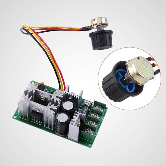 Motor Snelheidsregelaar, DC10-60V 20A Pulsbreedte Modulator