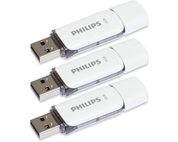 Philips FM32FD70E - USB 2.0 32GB - Snow Edition - Grijs - 3 stuks