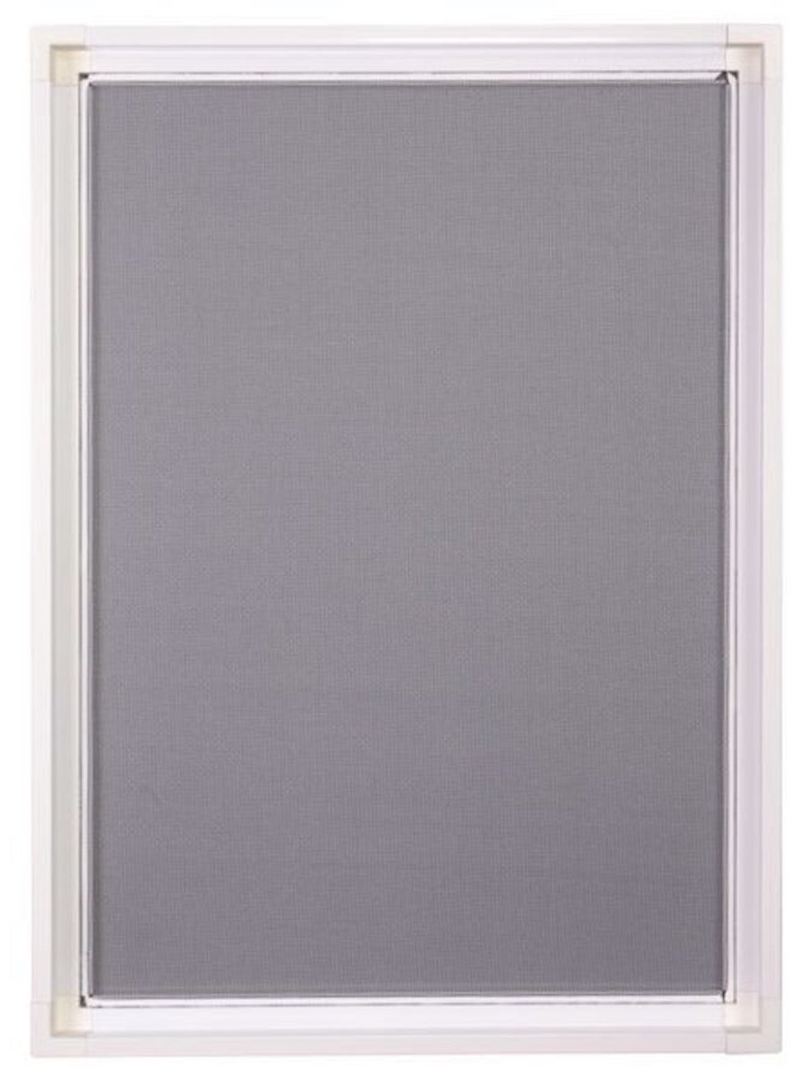 CanDo Raamhor Standaard - Inzethor raam - Wit profiel - Grijs gaas - 85x115cm
