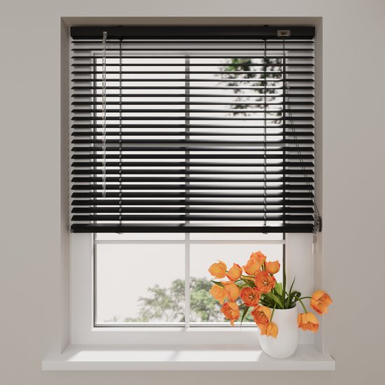 Store Aluminium Easy - 25 mm - Noir - 140 x 175