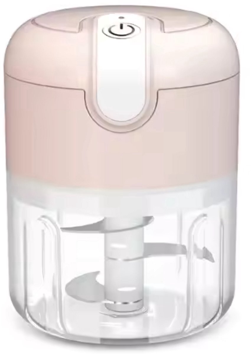 Keukenmachine - Mini chopper-knoflookmolen-Roze-Keukengereedschap-Mini Electrische Hakmolen -