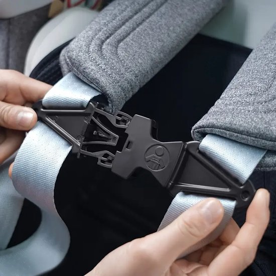 2 stuks - autostoel gordelclip - gordelbeschemer - veiligheidssluiting met anti-ontsnappingsmechanisme - verstelbare vaste clip voor autostoel - ABS-materiaal - voor gebruik op autostoelen, kinderwagens, kinderstoelen, schooltassen - zwart — afbeelding 5