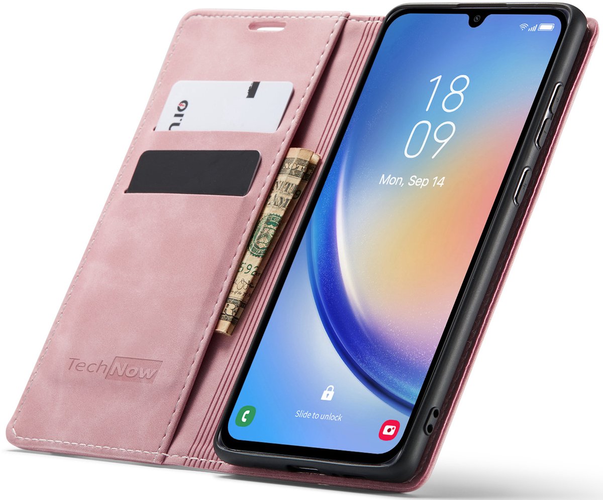 Hoesje geschikt voor Xiaomi Redmi A5 4G - Book Case Leer Slimline Roze
