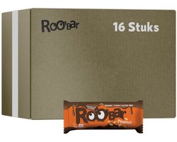 Roo'Bar | Chocolate Covered | Peanut Bar | 16 stuks | 16 x 30 gram