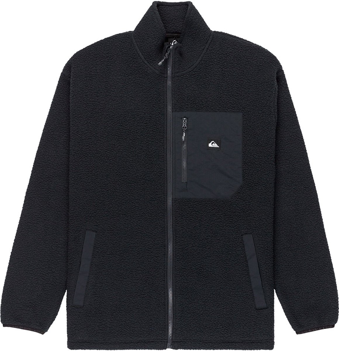 Quiksilver Clean Coast Fleece Met Volledige Rits Man Zwart