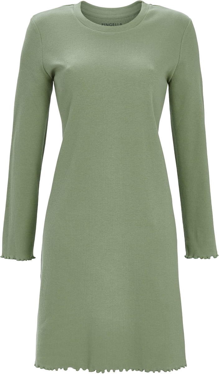 Ringella Groen nachthemd Ringella rib - Groen - Maat - 38