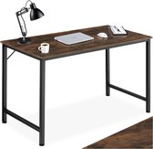 tectake - Bureau Jenkins 140 cm marron foncé industriel - 404463