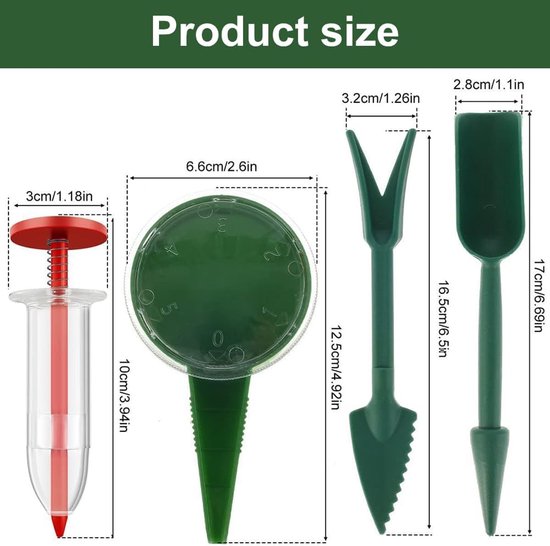 Tuingereedschapsset - Zaaddispenser - Zaaien Tuingereedschap - Geschikt Voor Vetplanten - Bonsaiplanten en Groentebeplanting - Voor Tuinliefhebbers - 7 Stuks - Tuinaccessoires - Tuinonderhoud — afbeelding 5