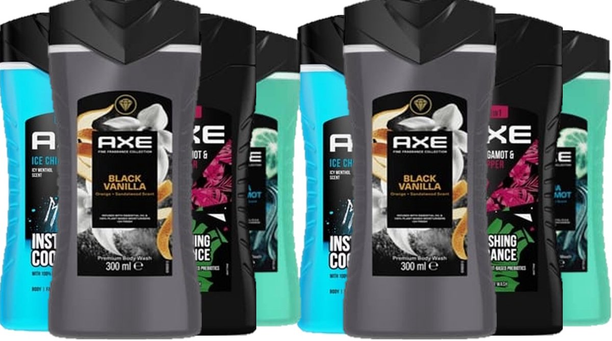 AXE Douchegel - MIX - 8 Delig