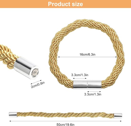 Uoocg Set van 2 moderne gouden metalen gordijnhouders - Accessoires voor het interieur van woonkamer en slaapkamer (lotusblad