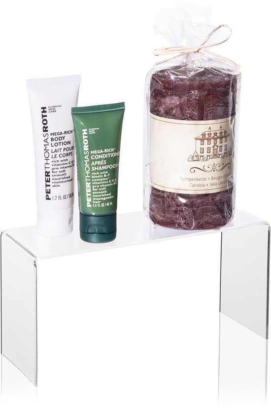 Accessoire en plexiglas - Rebords polis au diamant - 1 pièce - 20 x 7 x 10 cm