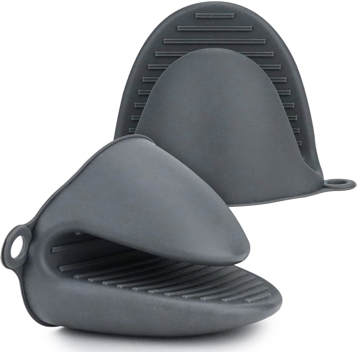 Siliconen luchtfriteuse ovenhandschoenen, 1 paar extra dikke mini-ovenhandschoenen, hittebestendig en geschikt voor barbecue毛n, koken en bakken.